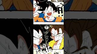 Goku and Vegito  make Vegeta and Gogeta angry with a funny joke?