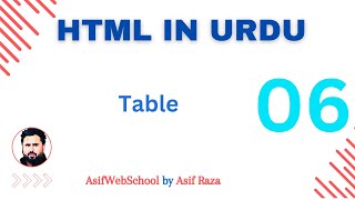 06 HTML in Urdu / Hindi for Beginners | HTML Table