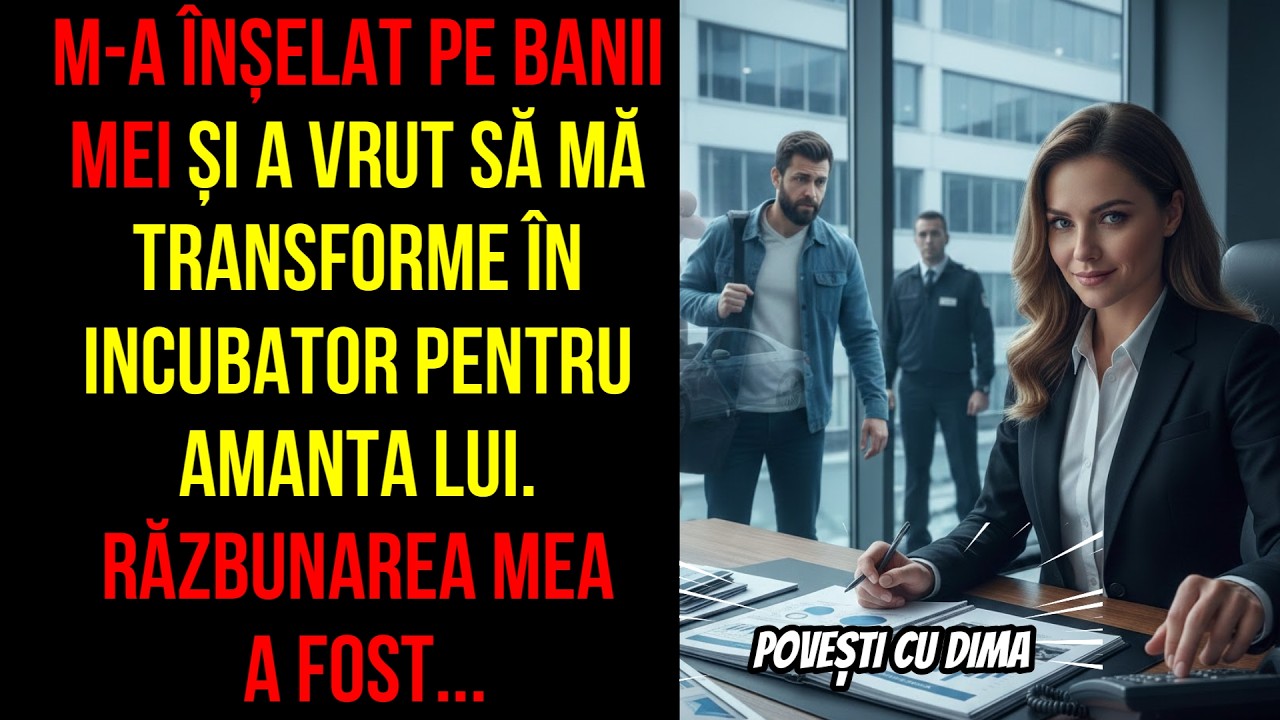 M-a înșelat pe banii mei și a vrut să mă transforme în incubator pentru amantă.Răzbunarea mea a fost