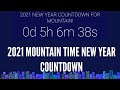 PHOENIX MOUNTAIN TIME NEW YEAR COUNTDOWN 2021 DENVER SALT ...