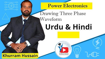 Drawing three phase power supply waveform