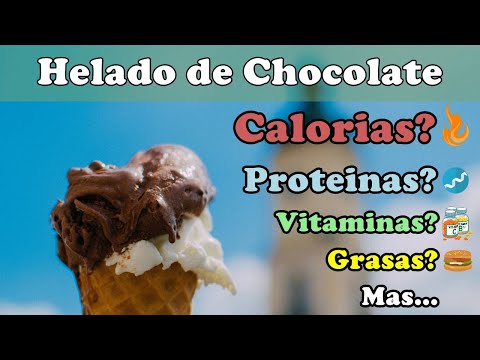 Video: ¿Cuántas calorías tiene un helado de chocolate?