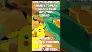 Pikachu and his friends playing hide and seek🙈✨#pokemon#shorts#viral