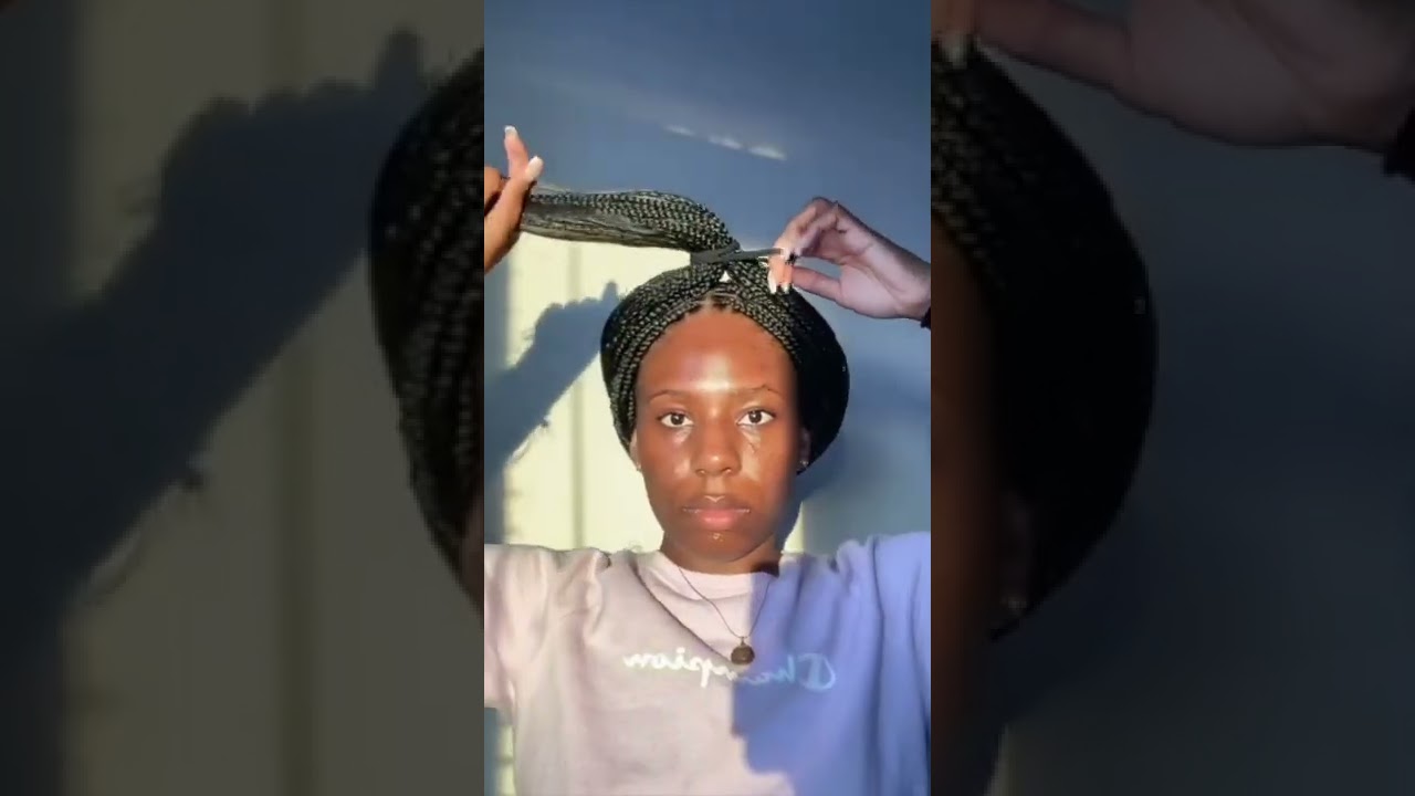 How to Wrap your Knotless Braids/ Box Braids at Night 🌚 - YouTube