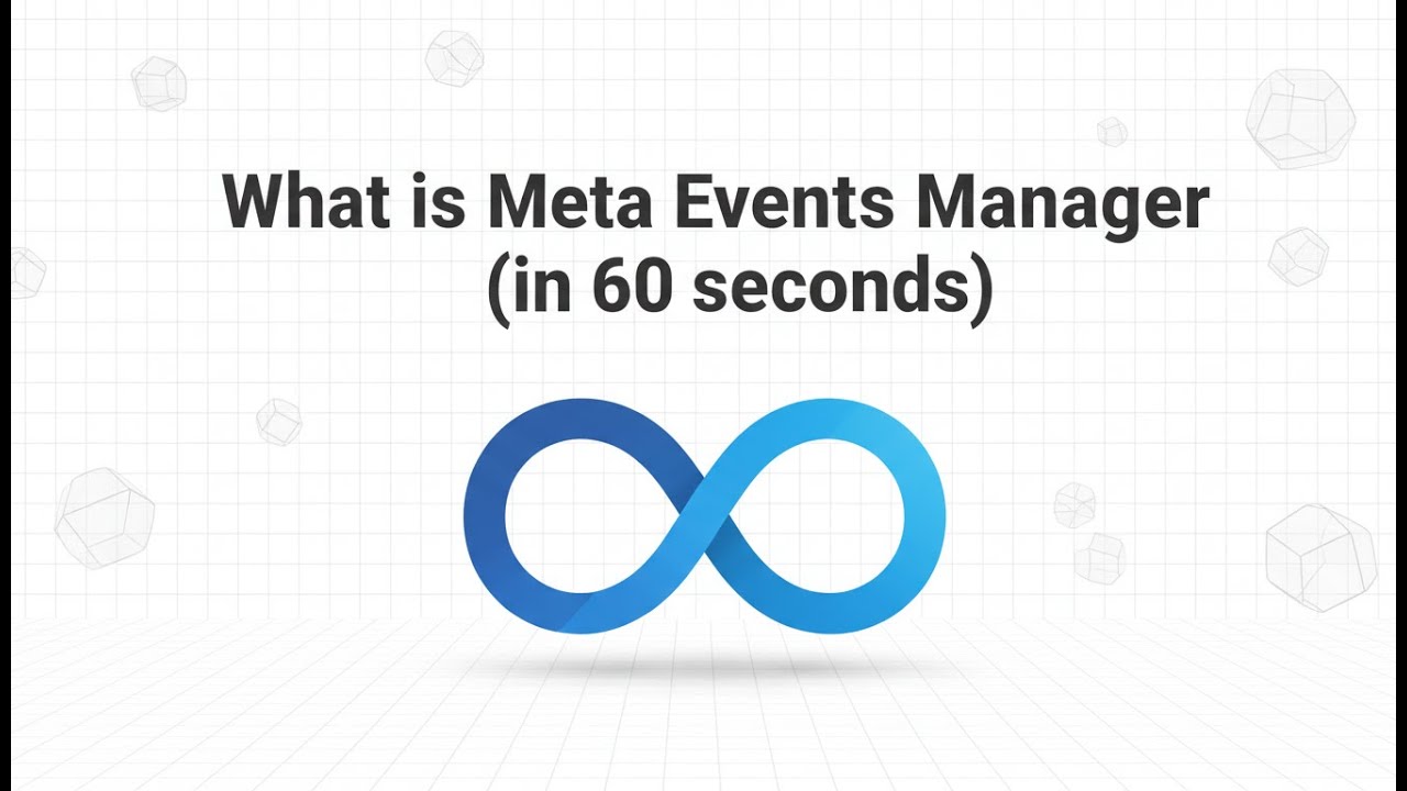 What is Meta Events Manager (in 60 seconds)