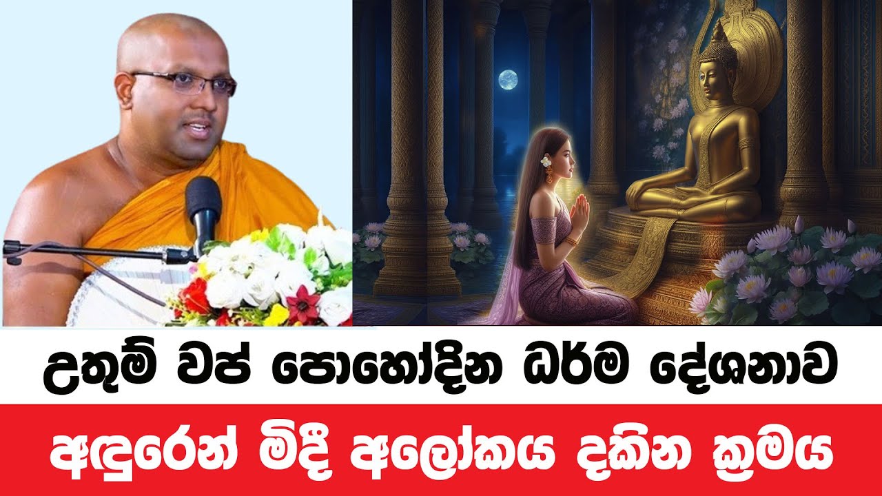 උතුම් වප් පුන්පොහෝදින ධර්මදේශනාව | Kelaniye Sasanawansa Thero | Dharmadeshana 156
