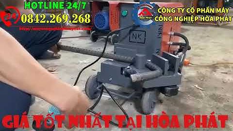 Máy cắt uốn thủy lực 2 chức năng. Máy cắt uốn Niki giá rẻ, cắt uốn sắt thép xây dựng tối đa phi 25mm