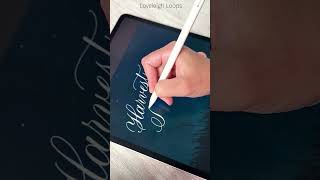 Harvest Moon Ipad Calligraphy In The Procreate App