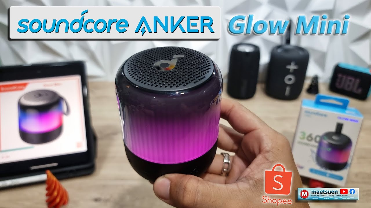 Soundcore Glow Mini Bluetooth Speaker - YouTube