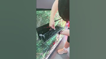 Flexible modules and front desk LED display.#eagerled #ledboard #leddisplay #ledscreen