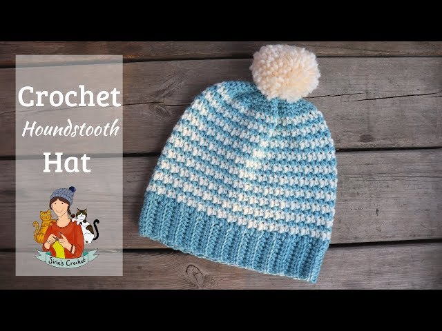 Free Houndstooth Beanie Crochet Pattern