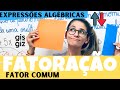 Fatoração de Expressões Algébricas com Fator Comum em Evidência | Aula 1 📚