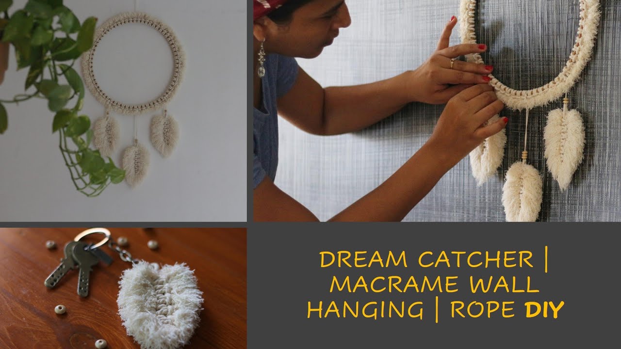 Macrame Dream catcher | Feather wall hanging | Macrame wall hanging