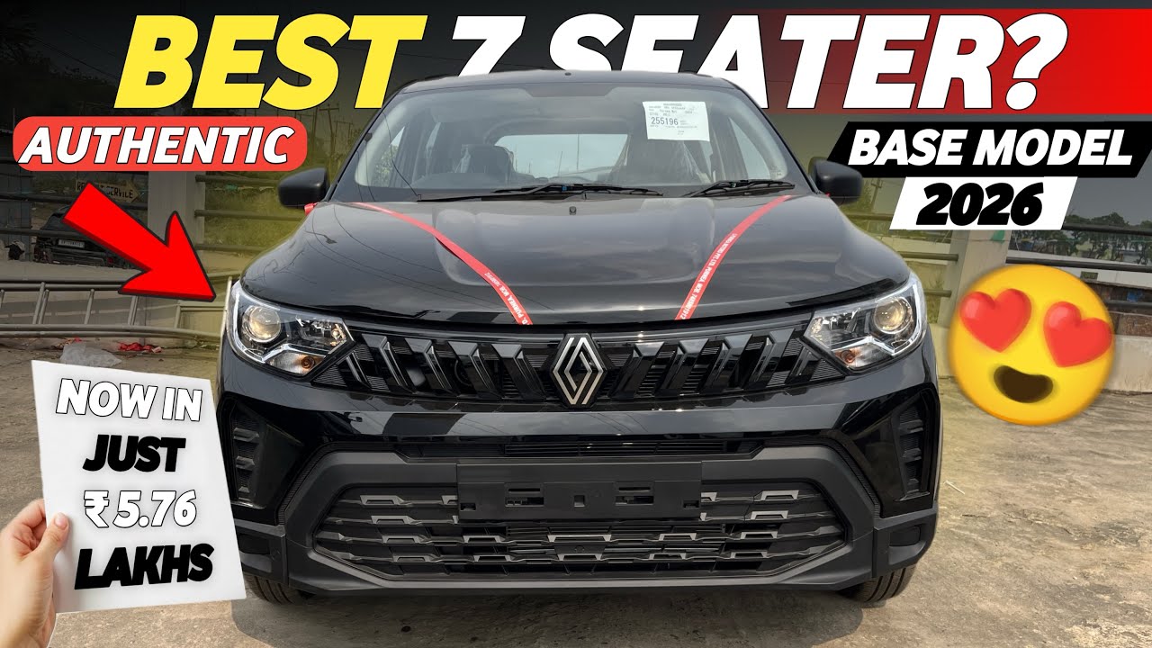 Triber Base Model 🔥 Black Colour Review 🖤 | Renault Triber Authentic ...