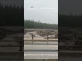 Bridge washed away in Kananaskis Country