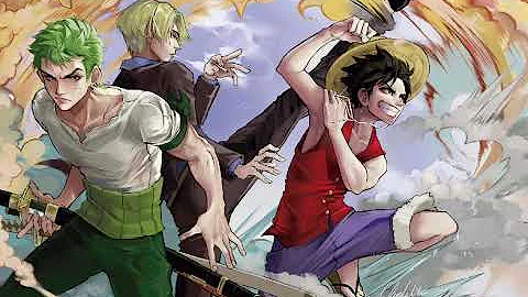 What if Luffy, Zoro and Sanji grew up on the same island