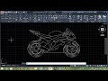 How to design sports bike in AutoCAD (हिंदी)