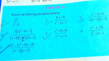 unit 21 partial fraction | exercise 21.1 q no 7 | new math book class 10 | sindh text board