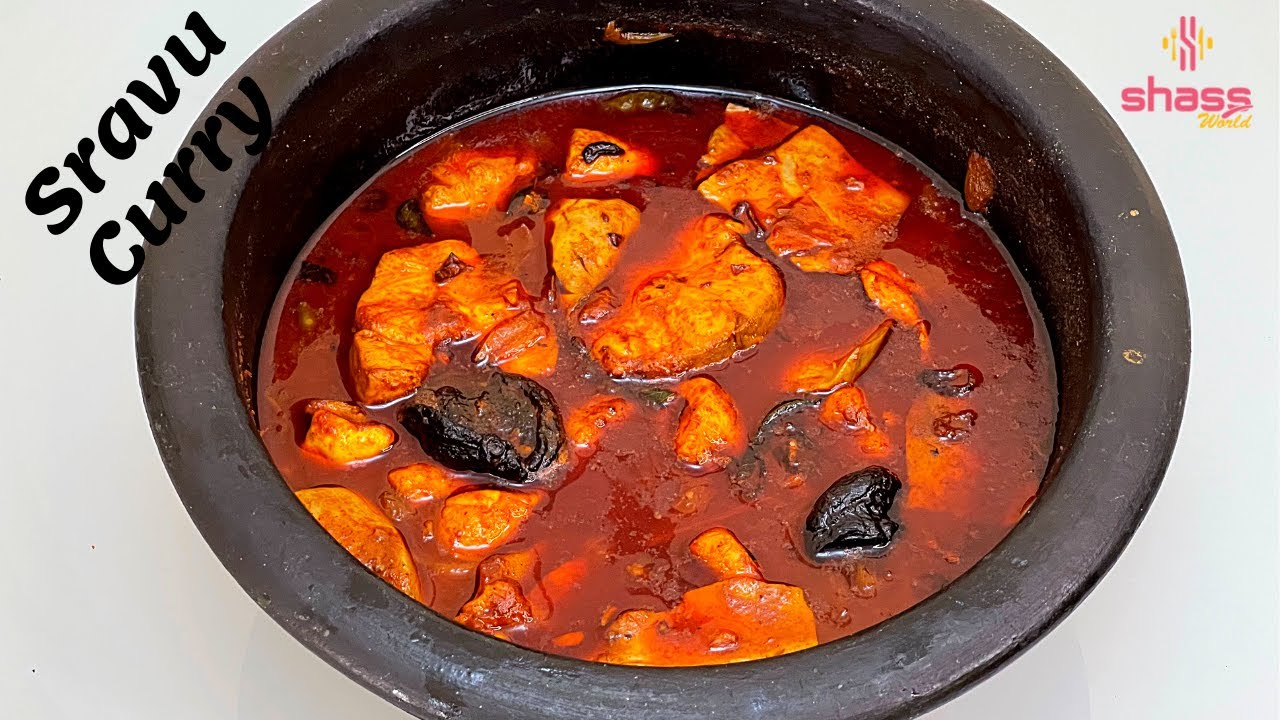Sravu Curry Kerala Style Sravu Mulakittathu Shark Curry Kerala