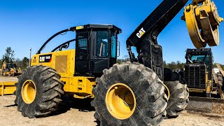 New Cat 545D Skidder walk around