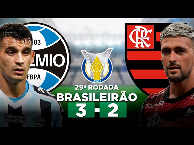 Grêmio 3-2 Flamengo (25 de out, 2023) Placar Final - ESPN (BR)