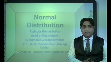Probability in Hindi (Lecture 6 of 6): Normal Distribution under: E-Learning Program