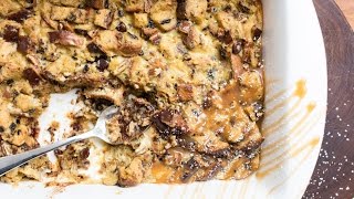 Easy Egg Nog Bread Pudding | SAM THE COOKING GUY