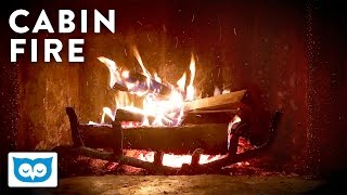 Relaxing Cabin Fireplace | Crackling Fire Sounds for Sleeping and Relaxation