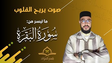 تلاوة هادئة لما تيسر من سورة البقرة.. راحة نفسية لا توصف | القارئ سفيان بادو surat_al-baqarah#