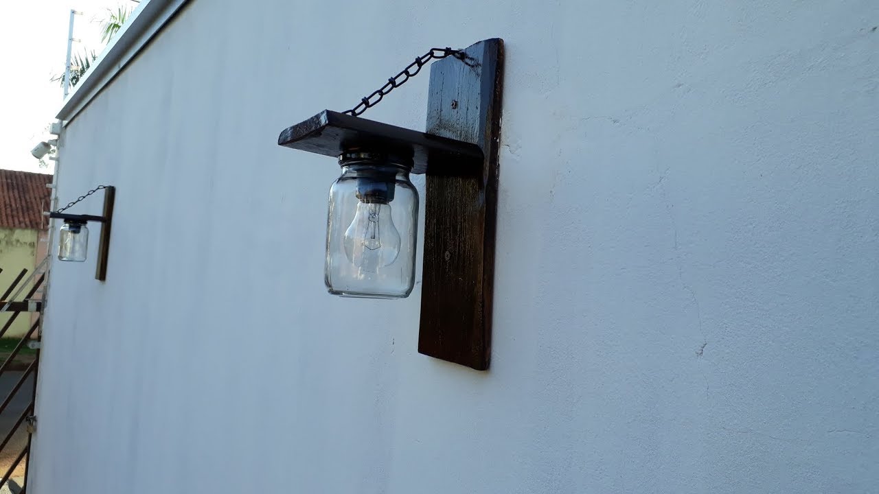 Luminária rústica YouTube