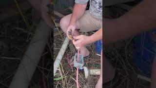 replacing a submersible well pump and a 110 volt plug in, in less than 20 minutes.  part 1 of 2