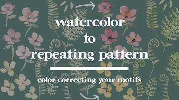 Preparing your paintings for pattern building ✿ Make seamless patterns in Photoshop!