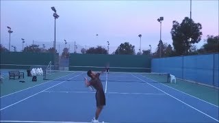 5 minutes of Kyle's tennis serves 12-14-18 screenshot 5