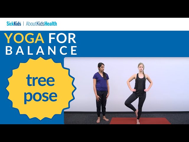 African-american woman practicing yoga tree pose Vector Image