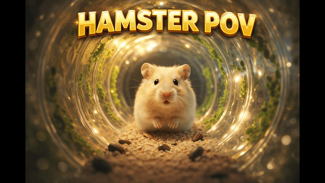 Hamster POV Calm Tunnel Adventure