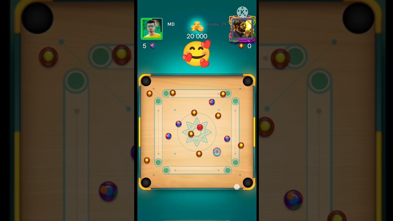 Hard Indirect shot in carrom pool | Carrom Pool Viral Short | Pool boy md | 