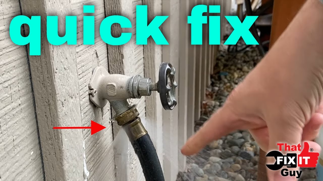 QUICK and EASY Fix for a Leaking Garden Hose Connection! 