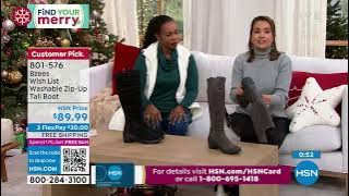 Bzees Wish List Washable ZipUp Tall Boot