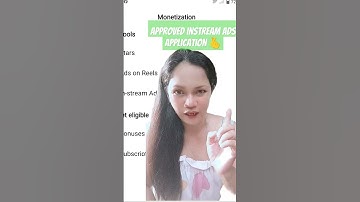 APPROVED IN STREAM ADS | MONETIZATION APPLICATION #dinzjournal