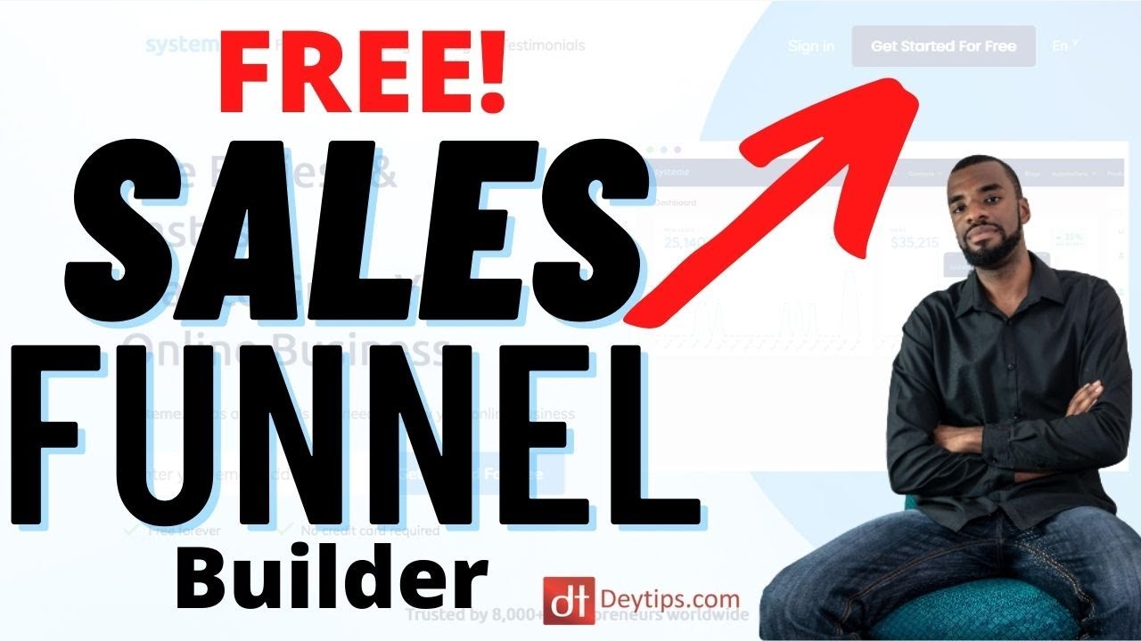 Create A Sales Funnel For FREE Using Systeme.io | How To Build A Sales ...