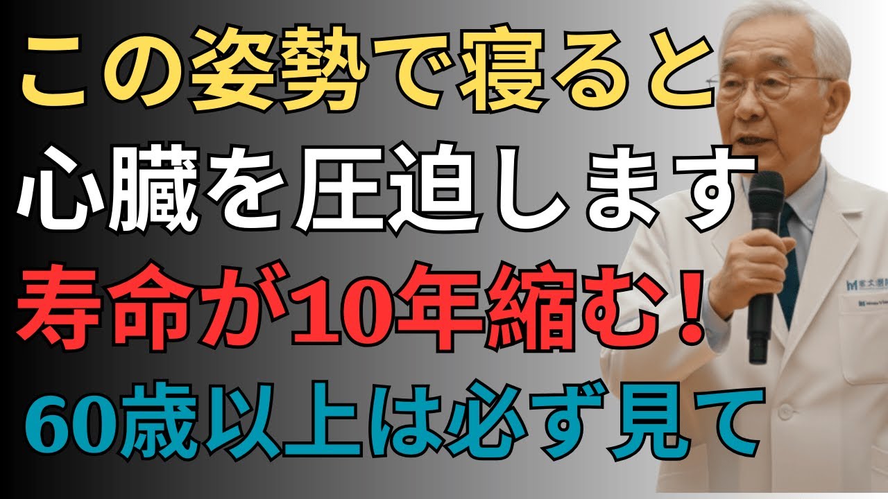 間違った睡眠姿勢が寿命を10年縮める？60歳以上は今すぐ確認すべき重要習慣
