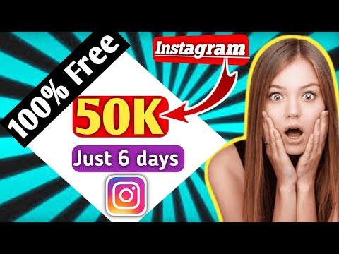 Live🔴: How to Increase Instagram Free 50K FOLLOWERS in Just 6 Days||100 ...