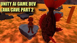 Building a Lava Cave Level in Unity (AI Tools, VFX, Music & Parkour) (Part 7)