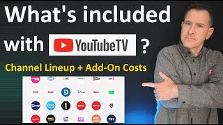 YouTube TV Channels Lineup & AddOns List + Cost in 2024  Local channels? ESPN? NFL Sunday Ticket?