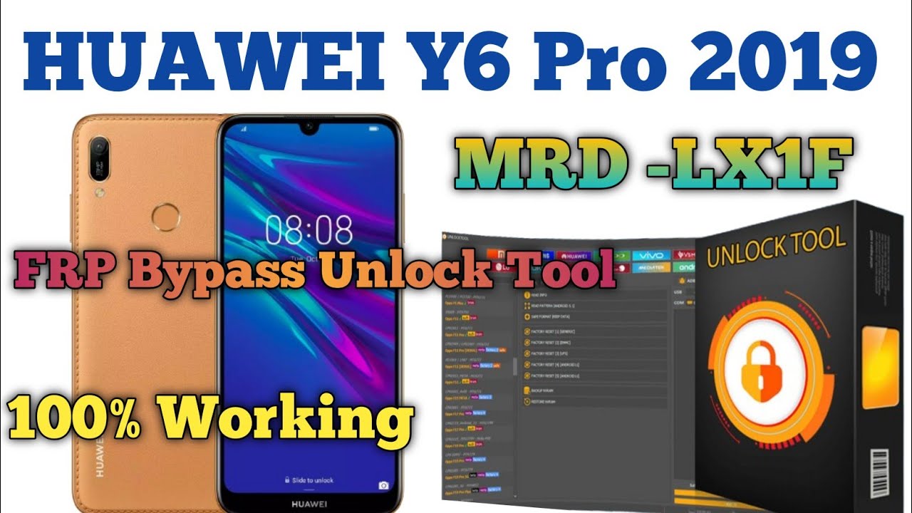 Huawei Y6 Prime 2019 MRD LX1F Frp Remove Test Point with Unlock Tool