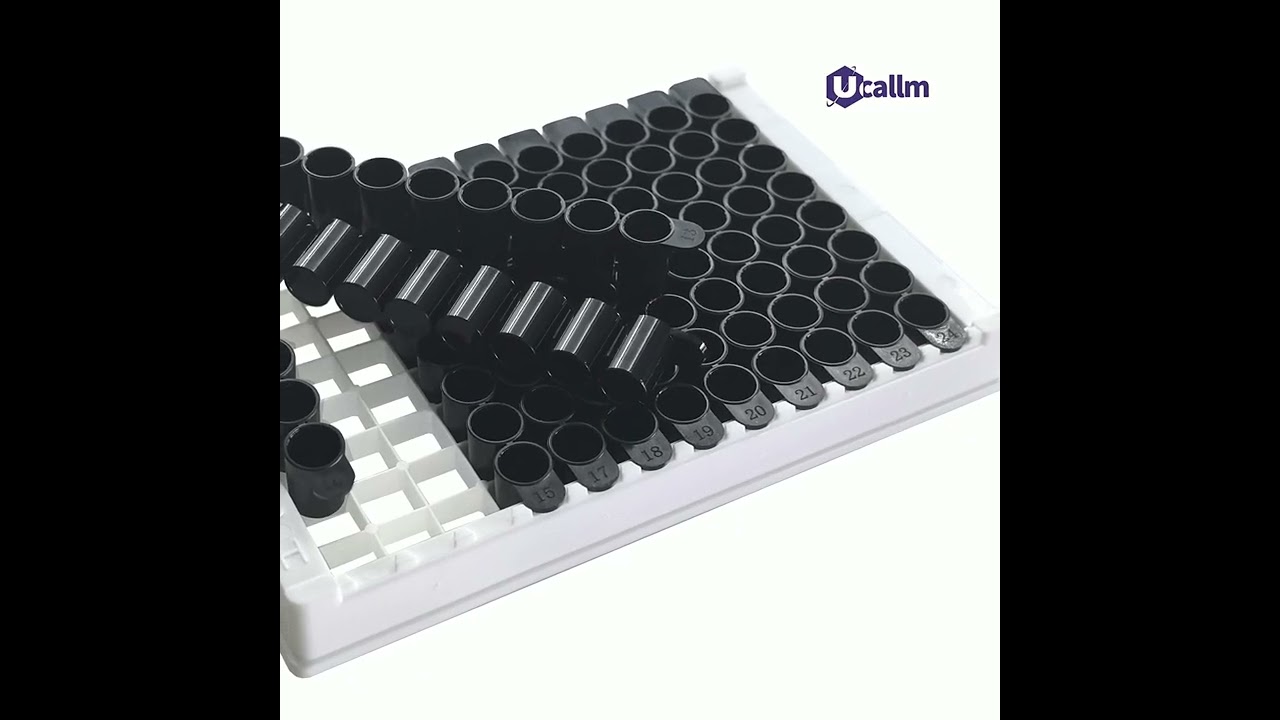 H3020D 96 Well Elisa Plate Flat Bottom Black Medium Binding