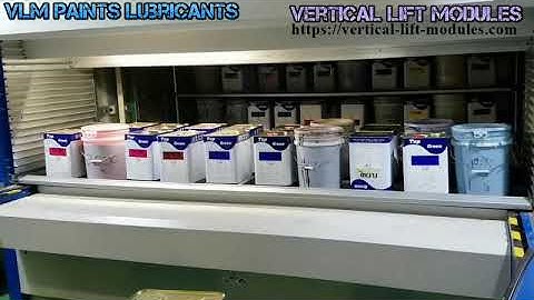 VLM Vertical Lift Machines For Vertical Storage Of Oils, Paints, Lubricants In Drums-Cans-Boxes