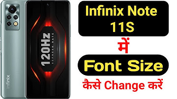 How to change font size in Infinix Note 11S || Infinix Note 11S me font size kaise change kare ||