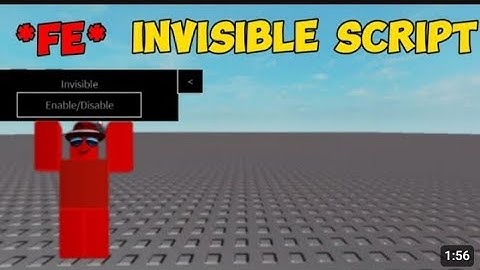 *NEW* INVISIBLE SCRIPT FOR ROBLOX FE WORK ON ALL GAMES