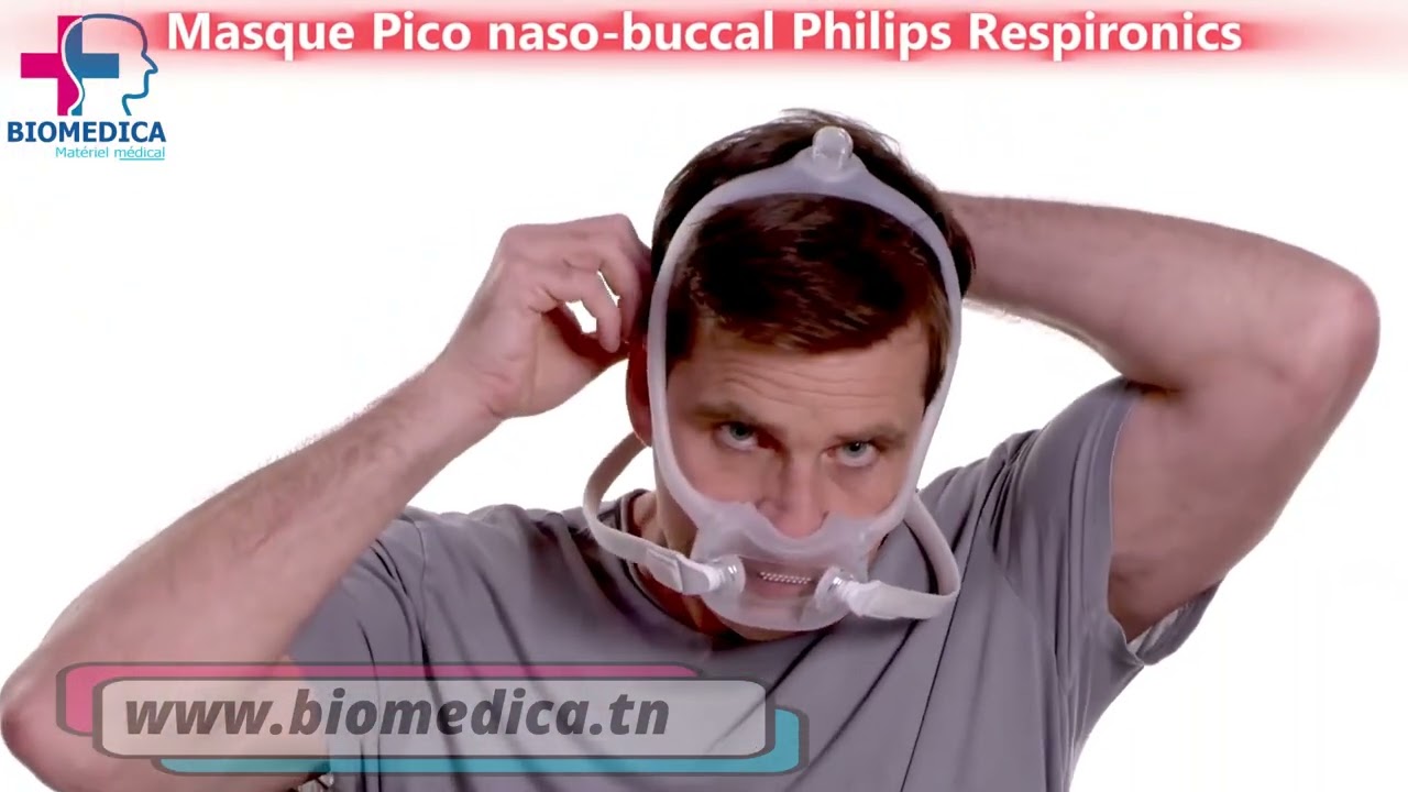 Choix de la taille et mise en place du masque DreamWear naso buccal Philips Biomedica tn  1